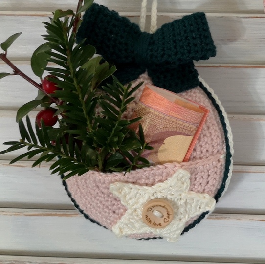 Weihnachtliche Geschenk-Anhänger häkeln - Häkelanleitung PDF