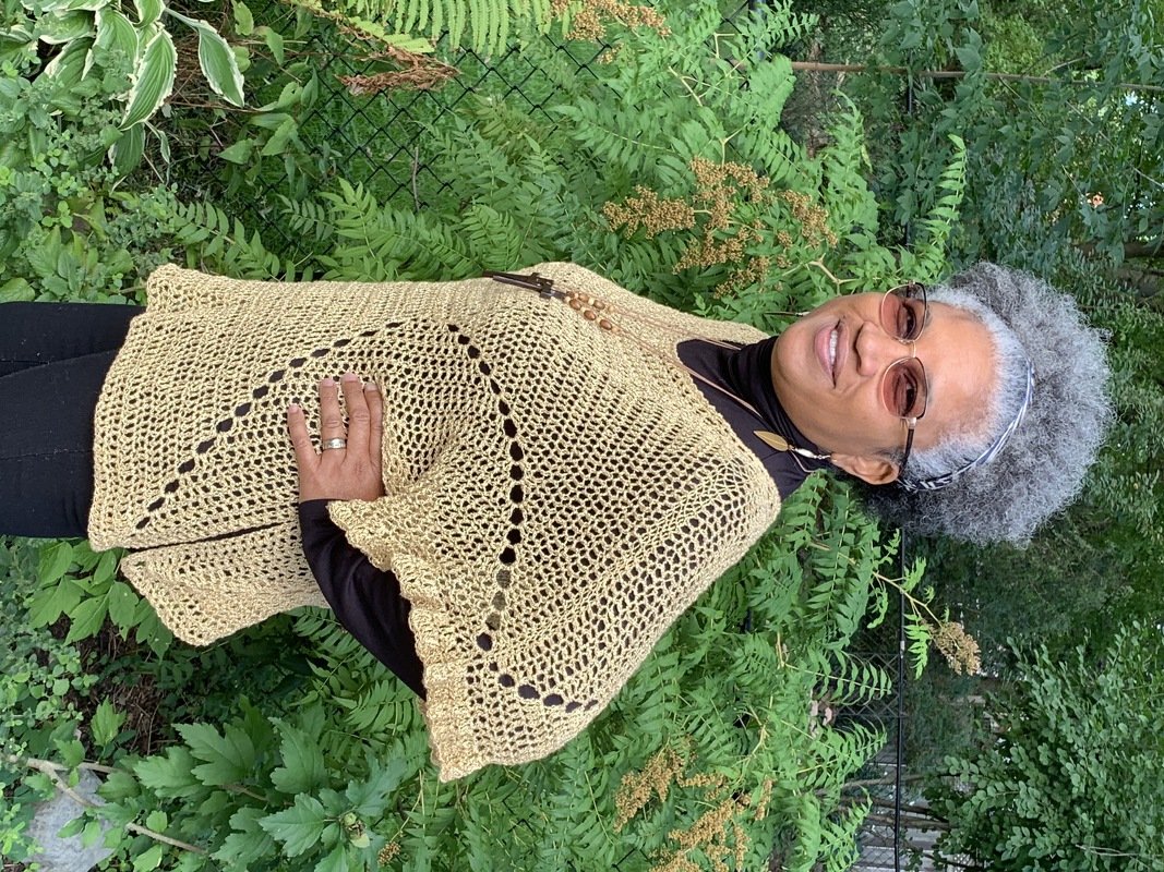 Crochet Granny Square Top Blouse, multiple sizes, easy crochet pattern