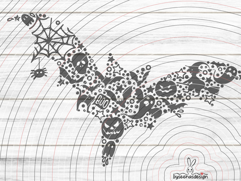 Fledermaus Plotterdatei SVG DXF