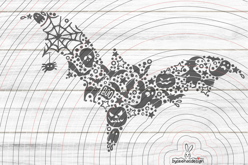Fledermaus Plotterdatei SVG DXF