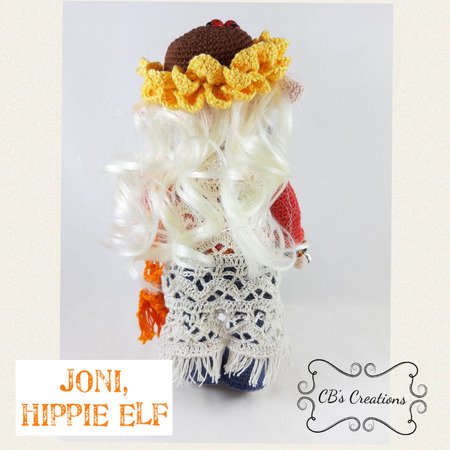Joni, the Hippie Elf, Amigurumi Crochet Pattern
