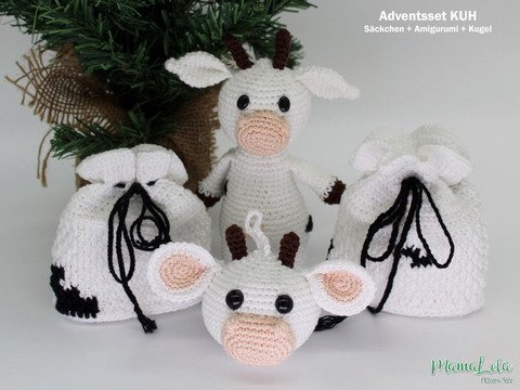 Adventsset KUH - Häkelanleitung