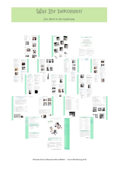 Adventsset KUH - Häkelanleitung