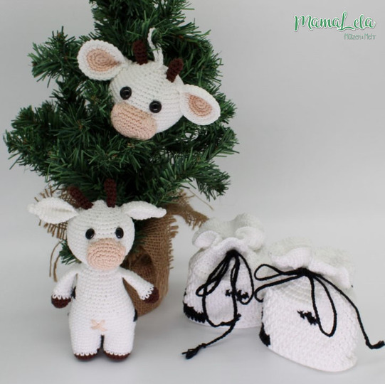 Adventsset KUH - Häkelanleitung