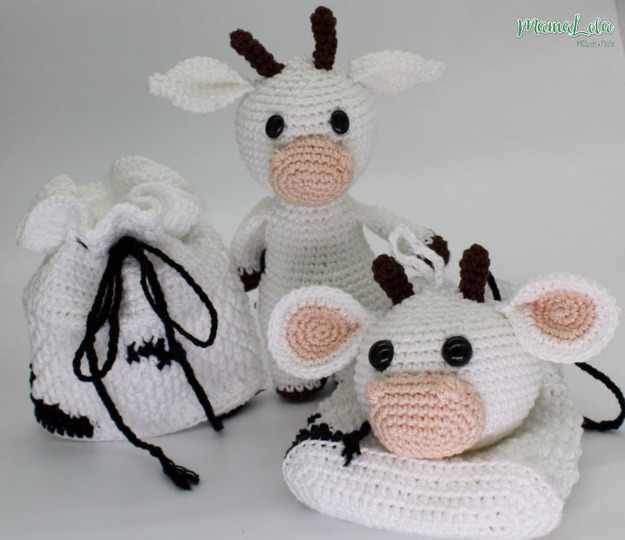 Adventsset KUH - Häkelanleitung