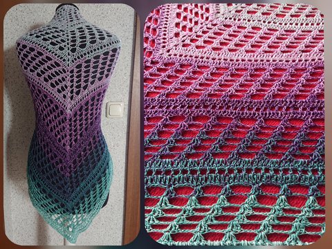 Anleitung Tuch Denise häkeln