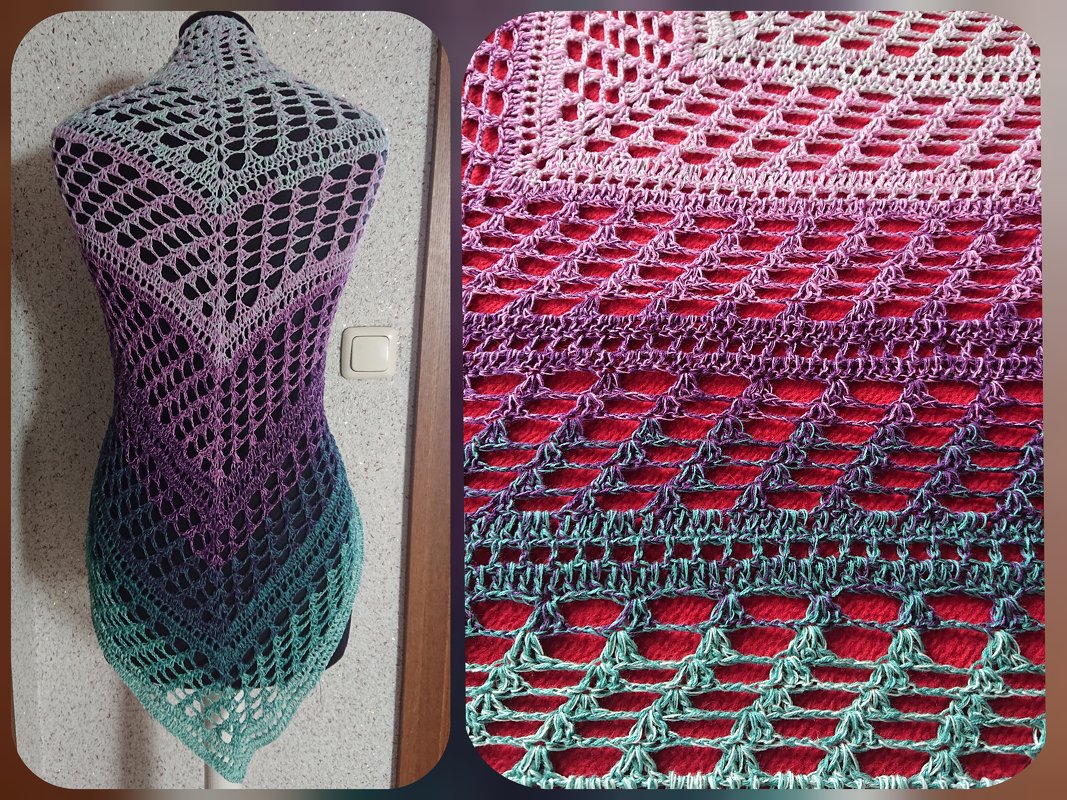 Anleitung Tuch Denise häkeln