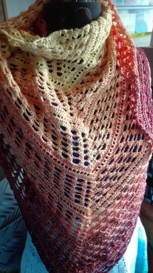 Anleitung Tuch Denise häkeln