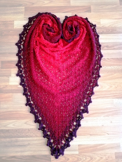 Zimbabwe Häkeltuch mit Knopf Anleitung