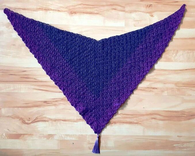 Zimbabwe Häkeltuch mit Knopf Anleitung