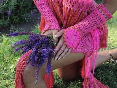 Anleitung Lange Pulswärmer - Handschön -