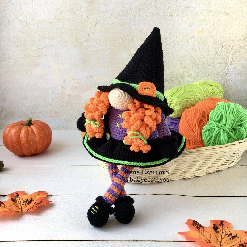 Pattern Amigurumi Halloween Gnome Witch - Image 14
