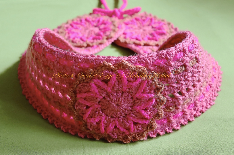 Anleitung Häkel Gürtel / Blumengarten