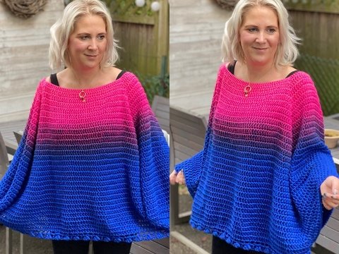 Häkelanleitung Kuschelpulli "Blickfang" - Oversize