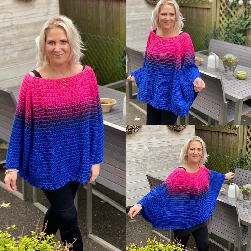 Häkelanleitung Kuschelpulli "Blickfang" - Oversize - Bild 4