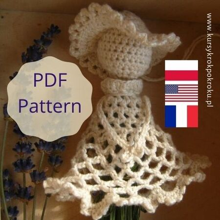 Doll crochet pattern - Provencal style