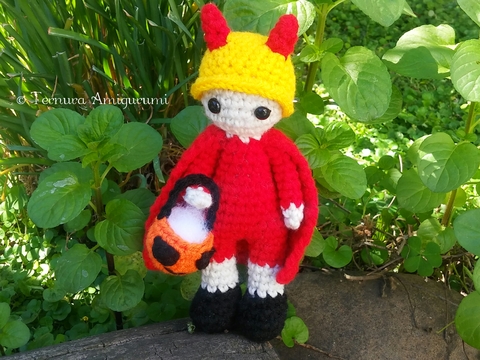 Crochet pattern Halloween devil PDF Ternura Amigurumi