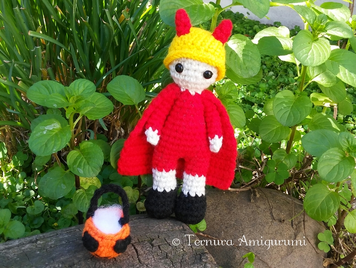 Häkelanleitung Halloween-Teufel PDF Ternura Amigurumi