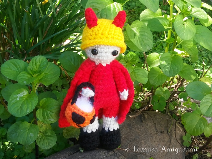 Häkelanleitung Halloween-Teufel PDF Ternura Amigurumi