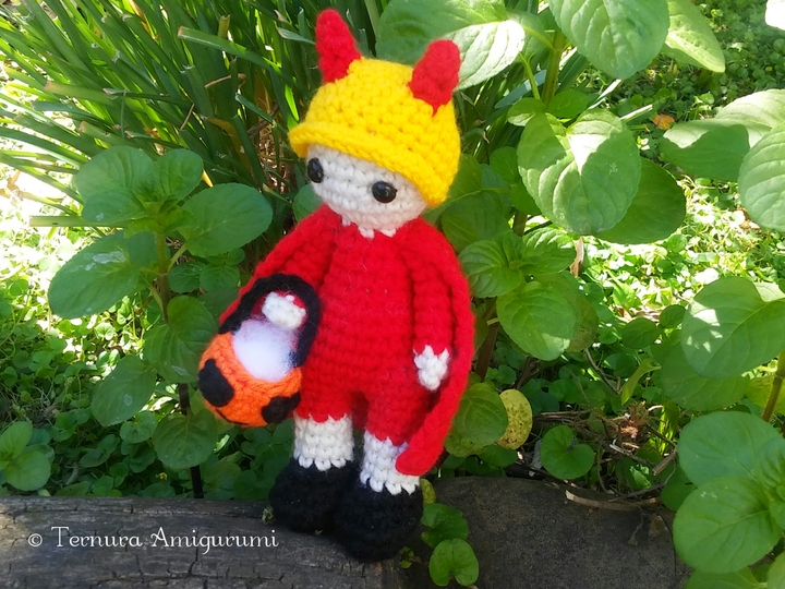Häkelanleitung Halloween-Teufel PDF Ternura Amigurumi