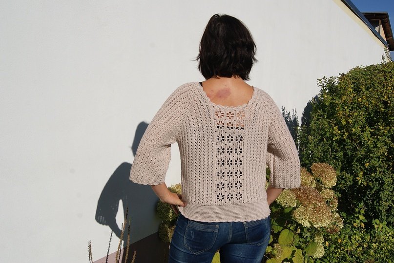 Häkelshirt LUXOR (Gr. S/M, L/XL, leicht an alle Größen anzupassen)