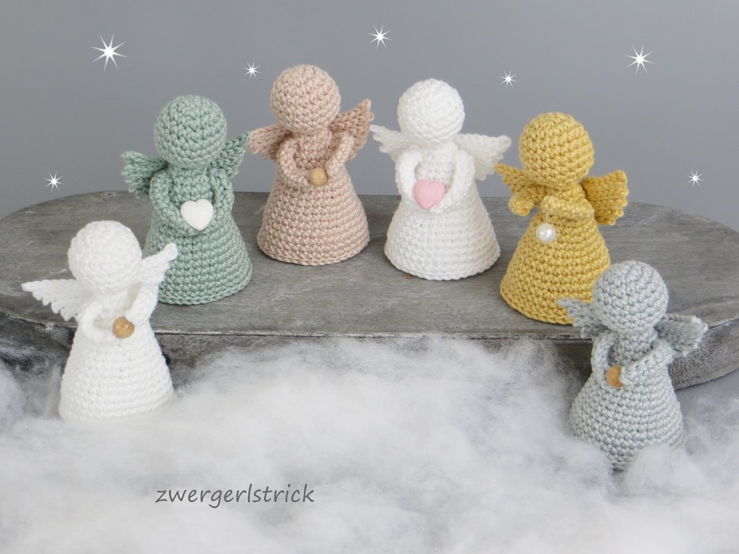 Häkelanleitung für kleine Engelchen - Schutzengel oder Weihnachtsdeko - Bild 2