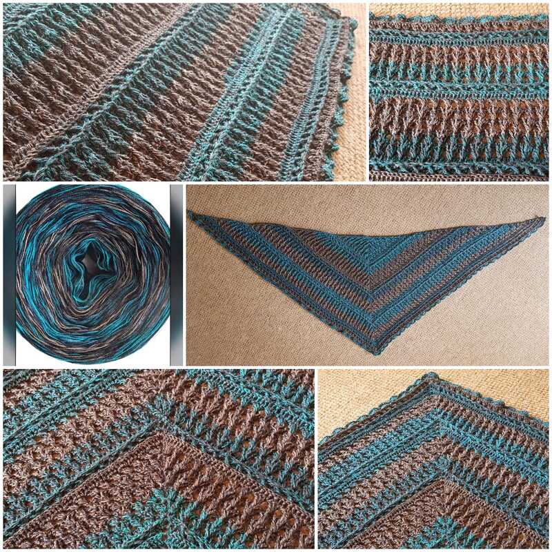 Anleitung Schwesterherz - Dreieckstuch und asymmetrisches Tuch - Bild 2