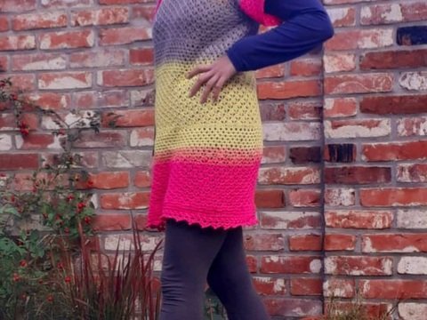 Anleitung 4in1 Felicita von MaLuS Pullunder, Pullover, Tunika, Kleid