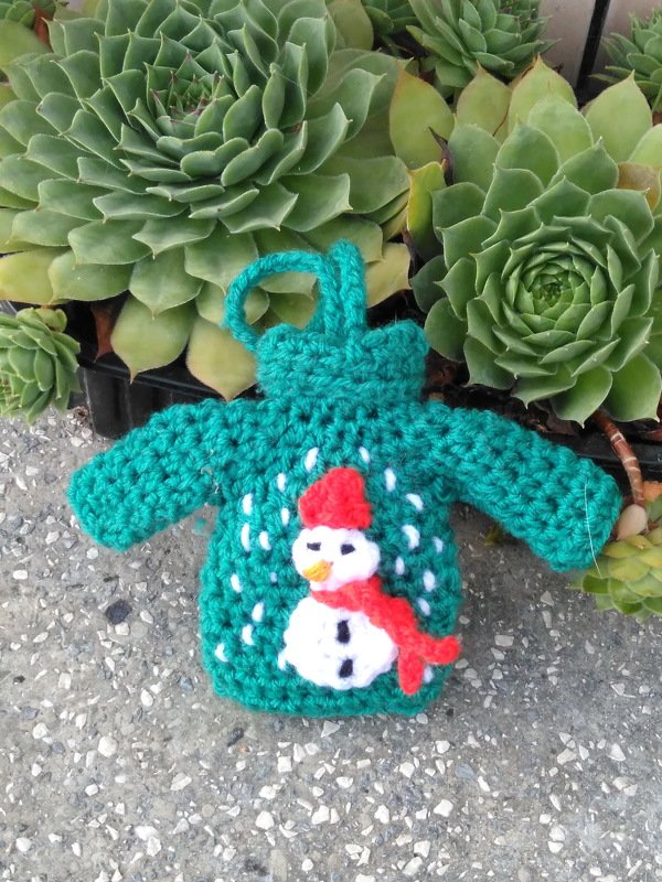 Pattern Ugly Christmas sweater ornament - Image 2