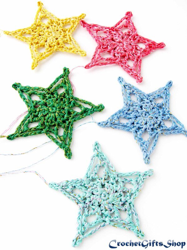 Crochet Pattern Christmas Star Ornaments (4) - Image 7