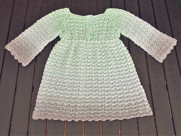 Häkelanleitung Kleid "Mila" Gr. 50 - Gr. 152