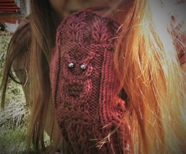 Anleitung Eulenstulpen