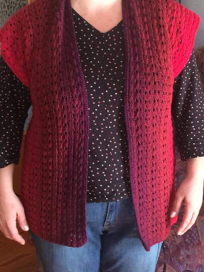 Weste Elisa häkeln Häkelweste