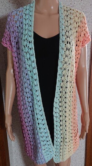 Weste Elisa häkeln Häkelweste