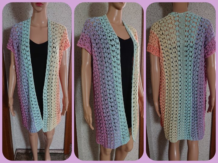 Weste Elisa häkeln Häkelweste