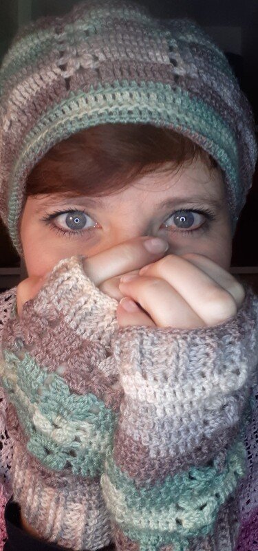 Anleitung Herbst-Set bestehend aus Mütze und Handwärmer