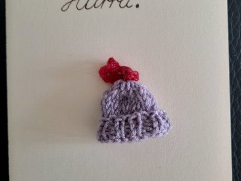 Strickanleitung Miniatur Mütze "Hütchen"