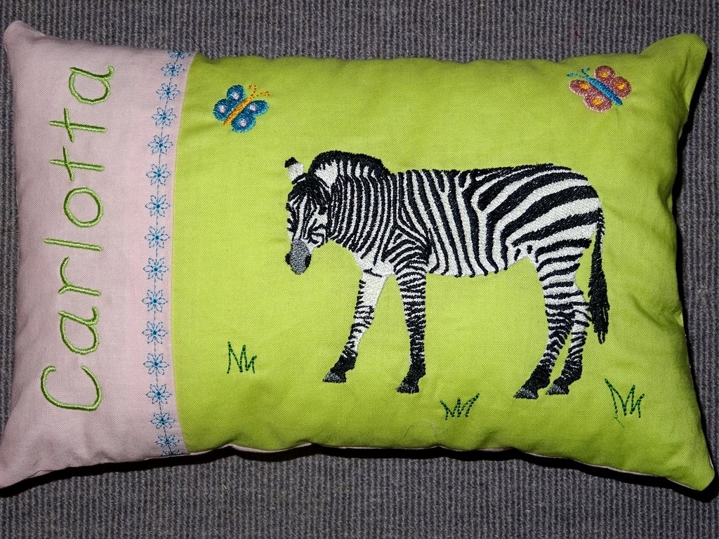 Zebra inkl. Kissen ITH Stickdatei - Bild 6