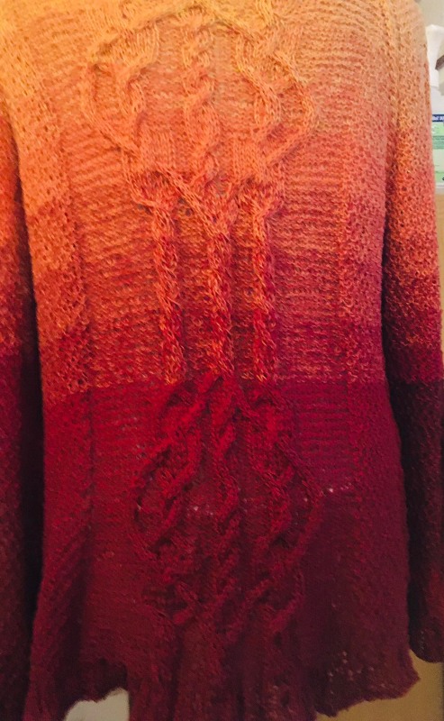 Anleitung RVO-Aran-Jacke mit keltischem Muster "nordische See" Größe S-XXXL