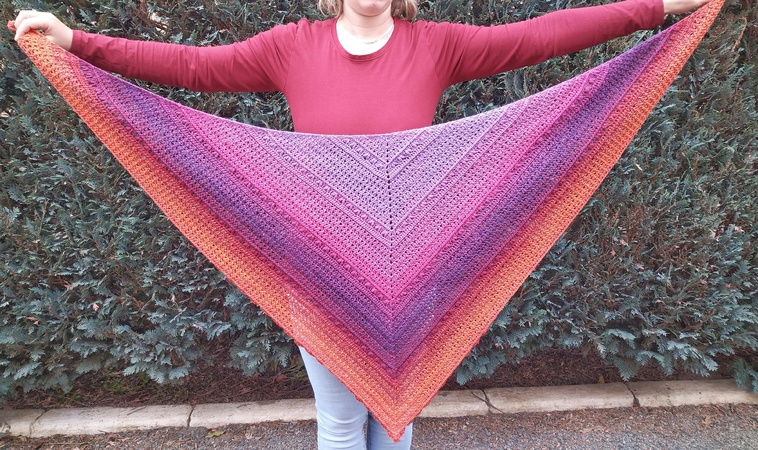 Pattern Hearts of the Rows Shawl