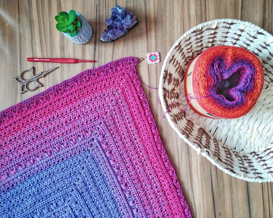Pattern Hearts of the Rows Shawl