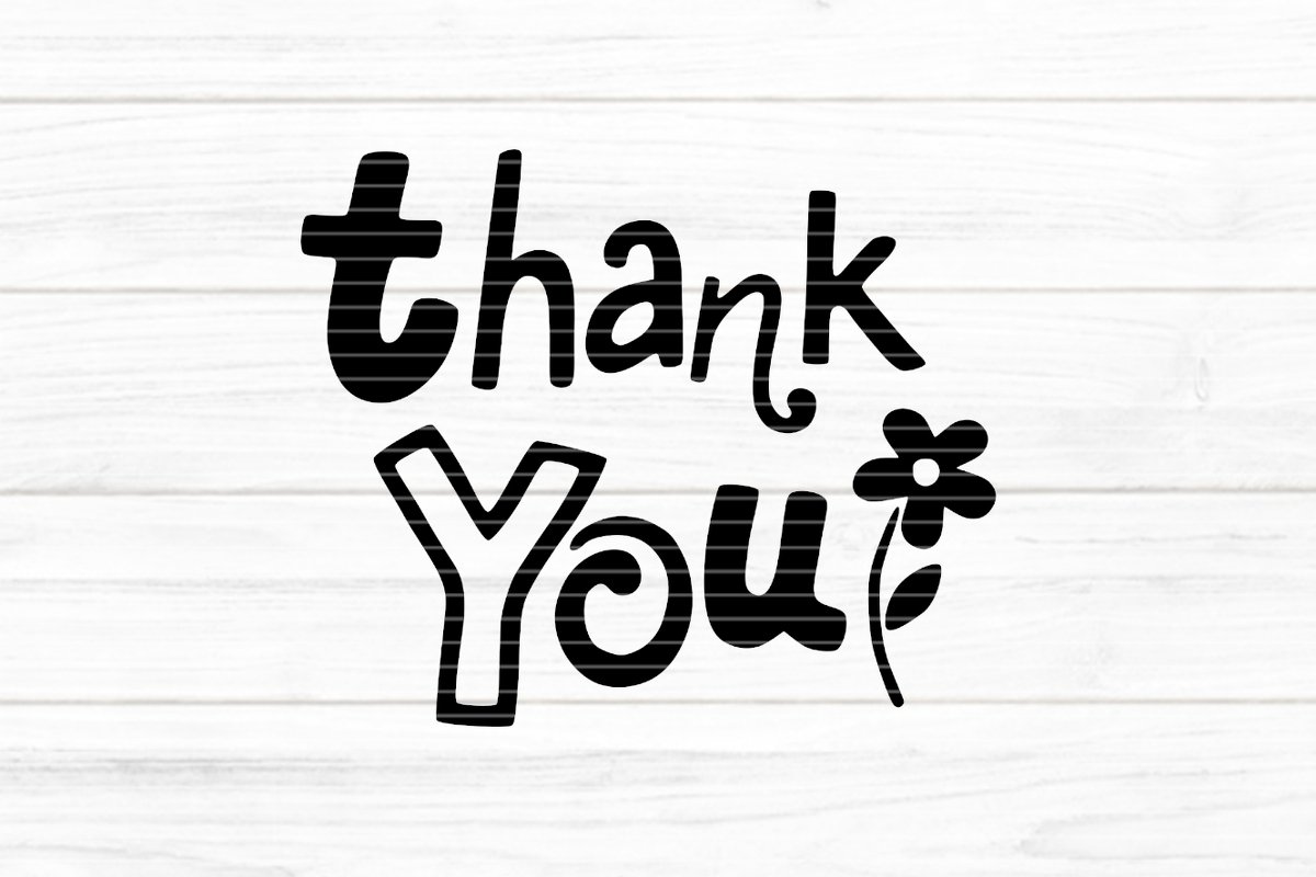 Thank You Plotterdatei SVG DXF FCM