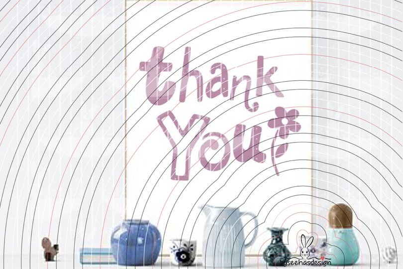 Thank You Plotterdatei SVG DXF