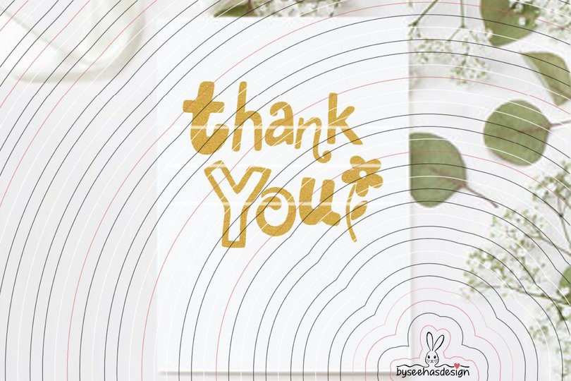 Thank You Plotterdatei SVG DXF