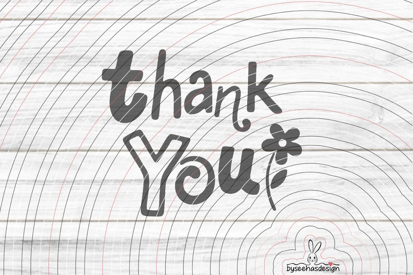 Thank You Plotterdatei SVG DXF