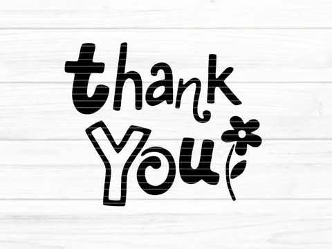 Thank You Plotterdatei SVG DXF FCM