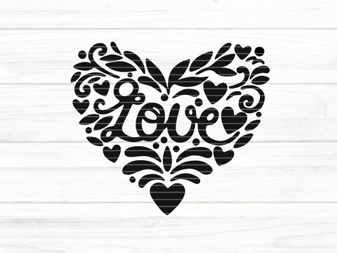 Herz Love Plotterdatei SVG DXF FCM
