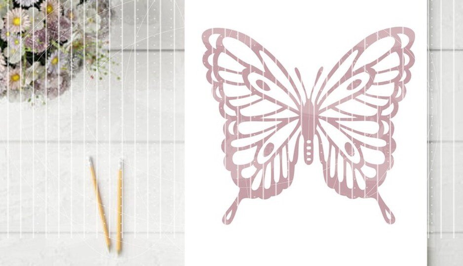 Schmetterling Plotterdatei SVG DXF