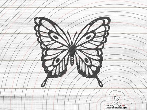 Schmetterling Plotterdatei SVG DXF