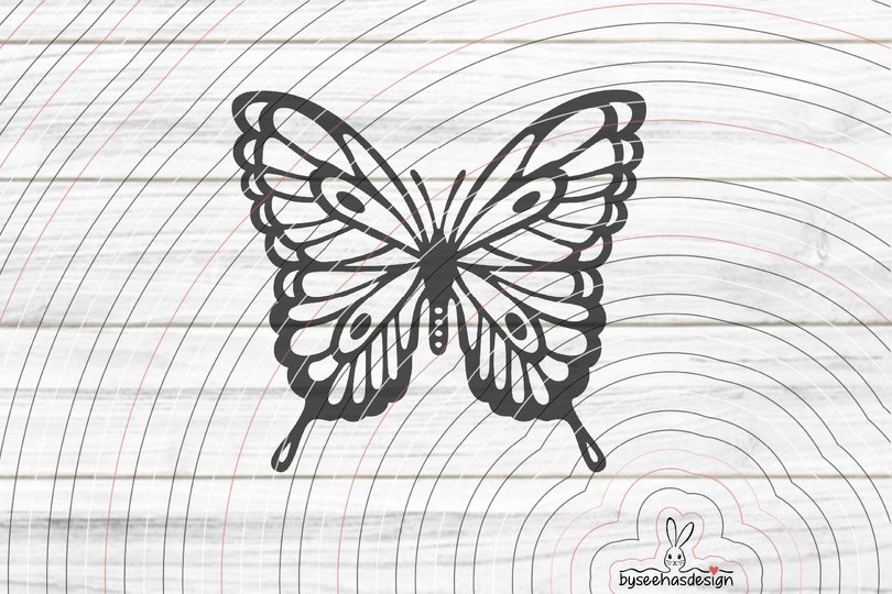Schmetterling Plotterdatei SVG DXF